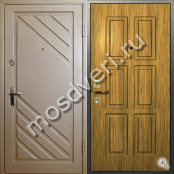Железная дверь для квартиры с отделкой из МДФ - купить от производителя Мосдвери Железная дверь для квартиры с отделкой из МДФ