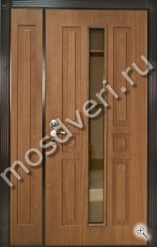 Входная двустворчатая остекленная дверь - купить от производителя Мосдвери Входная двустворчатая остекленная дверь